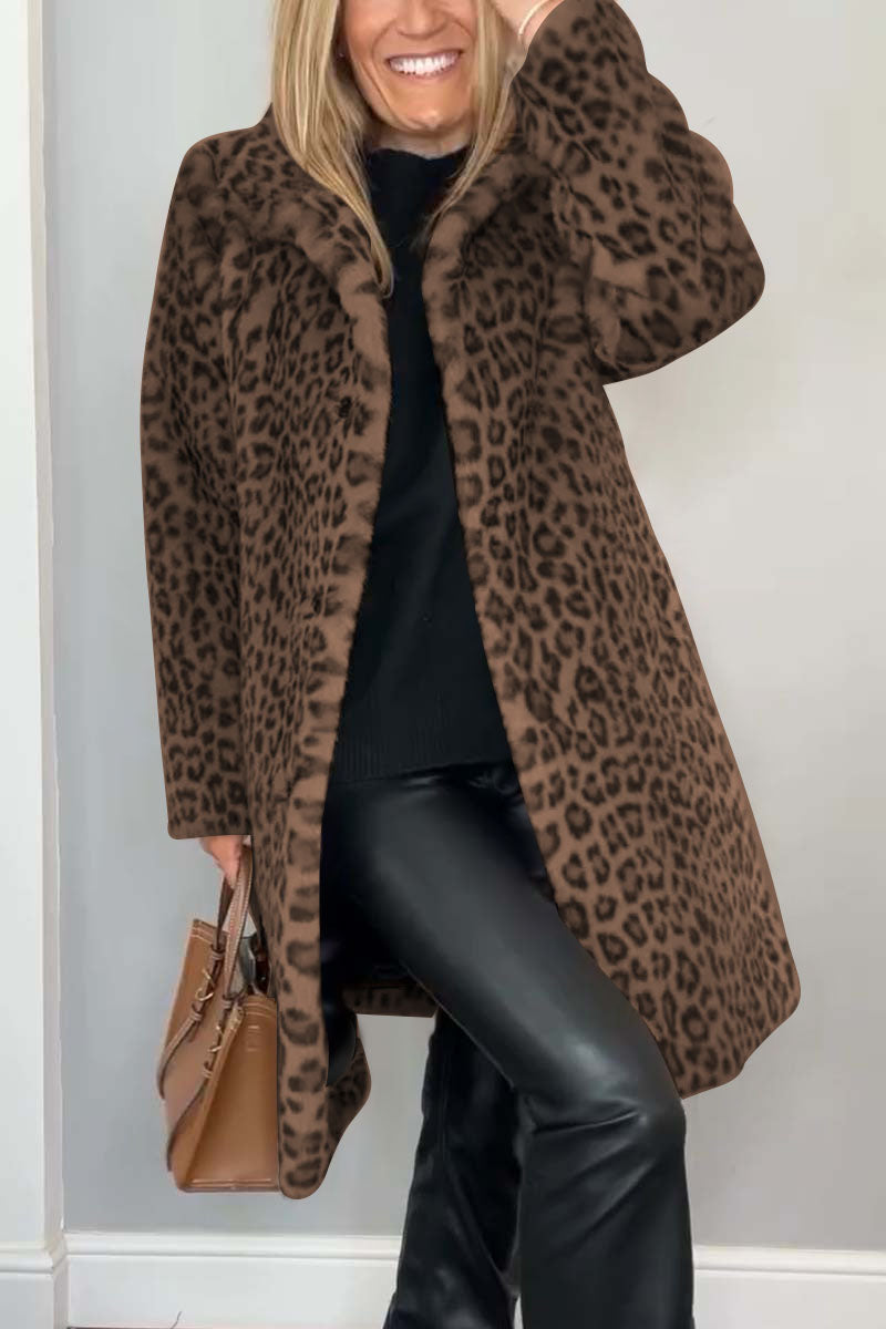 Amara™ | Elegant leopard coat