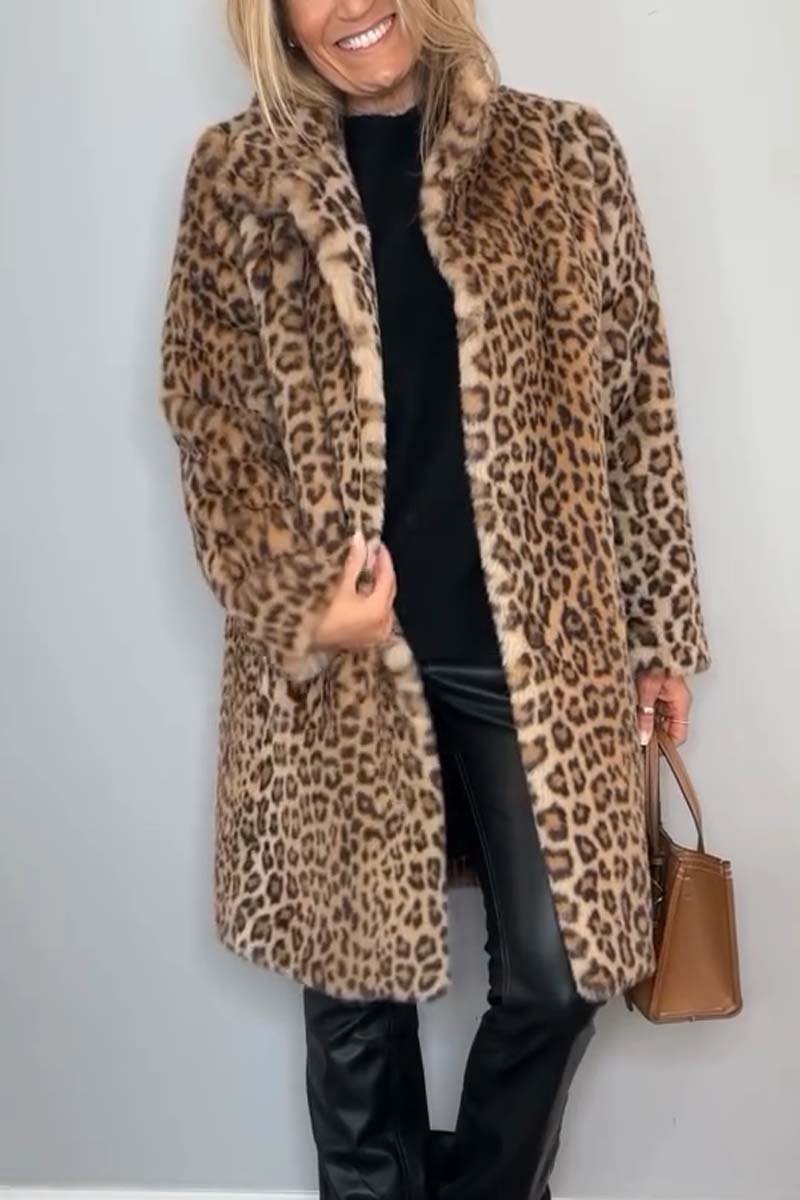 Amara™ | Elegant leopard coat